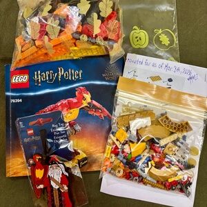 BUNDLE LEGO HP "Fawkes, Dumbledore’s Phoenix 76394 & Luggage Tag 5008111"